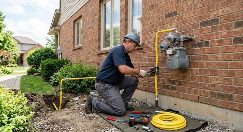 Fire Pit Gas Line Installation in Denver, CO